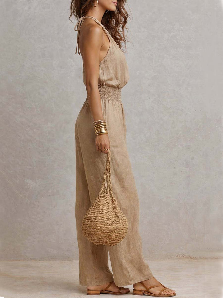 Loraine | Elegant Jumpsuit with Three Quarter Sleeves and Tailored Fit