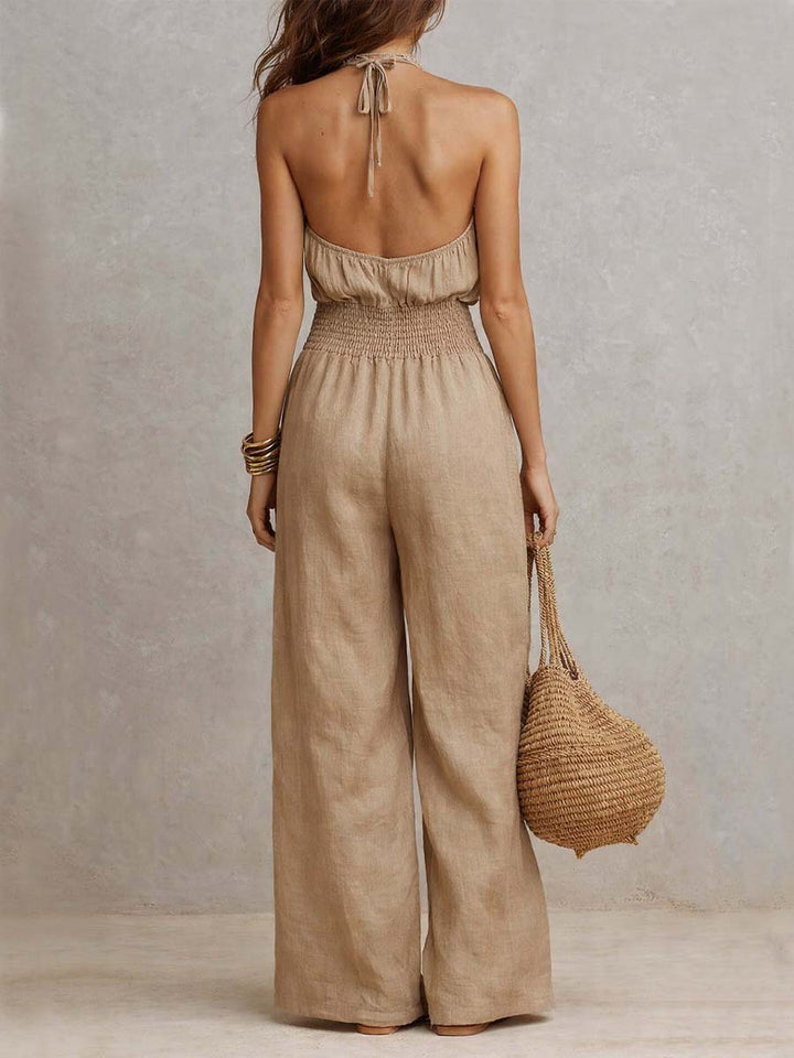 Loraine | Elegant Jumpsuit with Three Quarter Sleeves and Tailored Fit