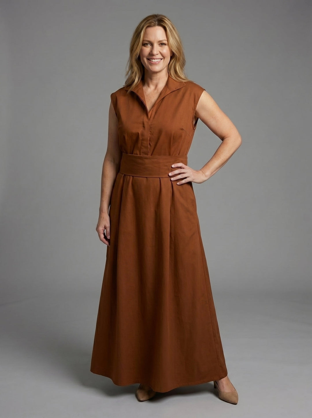 Nathalie | Elegant Jumpsuit with Three Quarter Sleeves and Tailored Fit