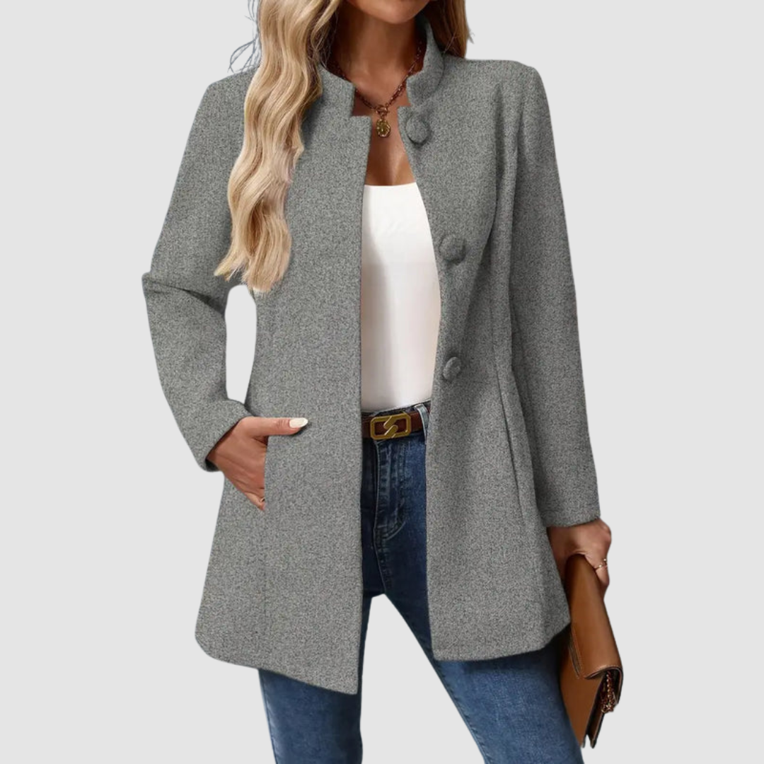 Vera Timeless Elegant Jacket - Classic Tailored Lightweight Outerwear