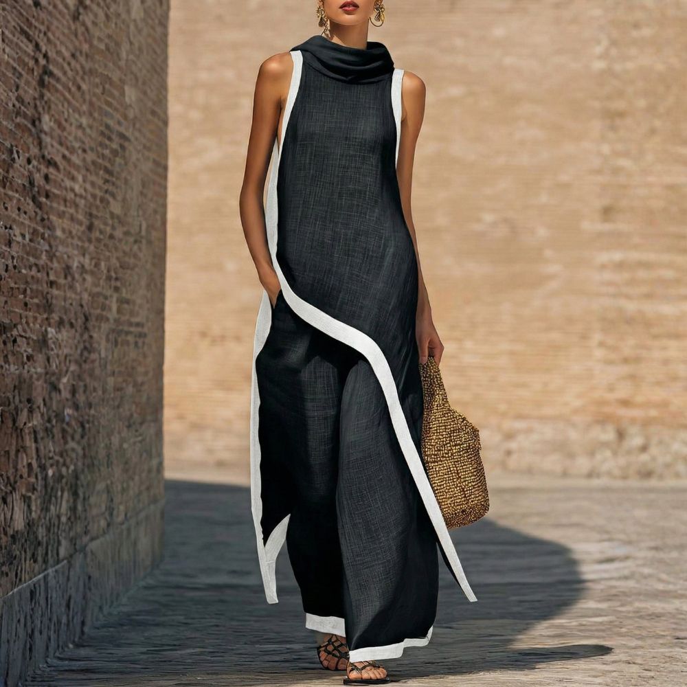 Glenna Elegant Set | Chic Knit Maxi Dress