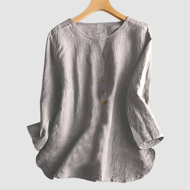 Melisa | Casual Cotton Linen Blouse
