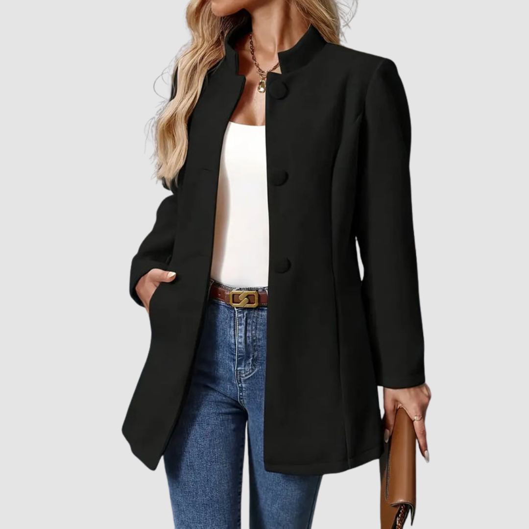 Vera Timeless Elegant Jacket - Classic Tailored Lightweight Outerwear