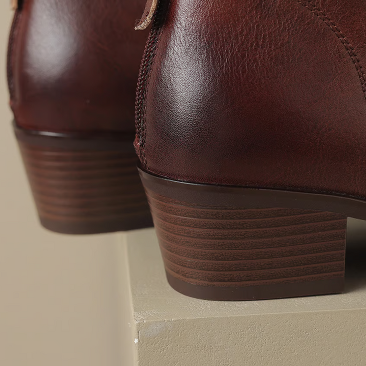 Carolyn | Leather Ankle Boots