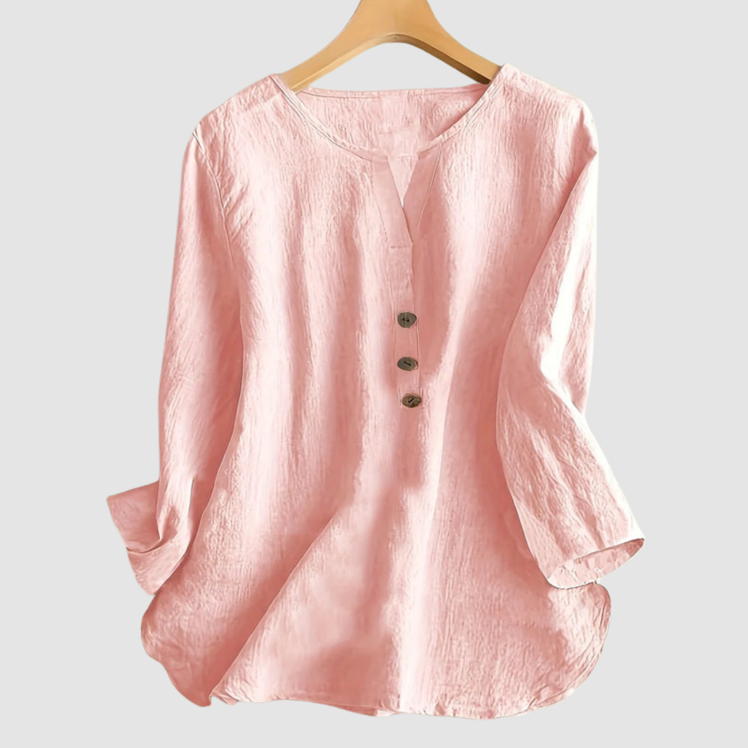 Melisa | Casual Cotton Linen Blouse