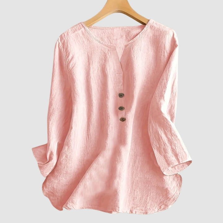 Melisa | Casual Cotton Linen Blouse