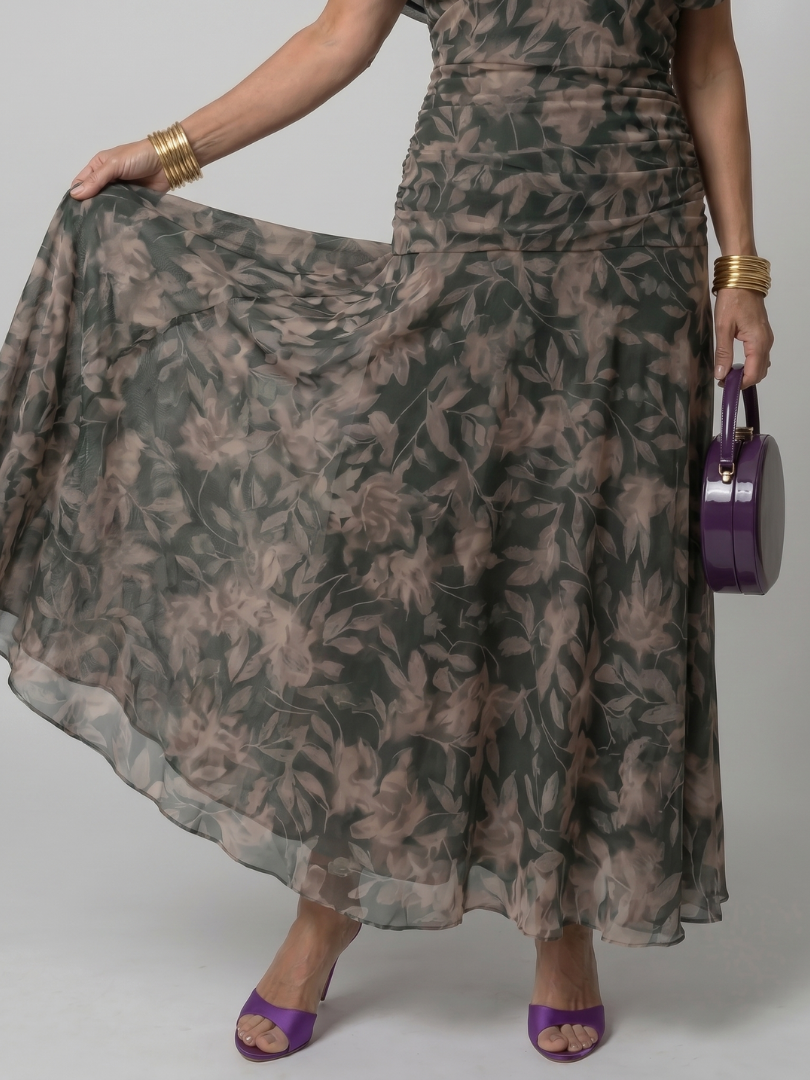 Calen - Off Shoulder Flow Midi Dress | Casual, Elegant, Comfortable