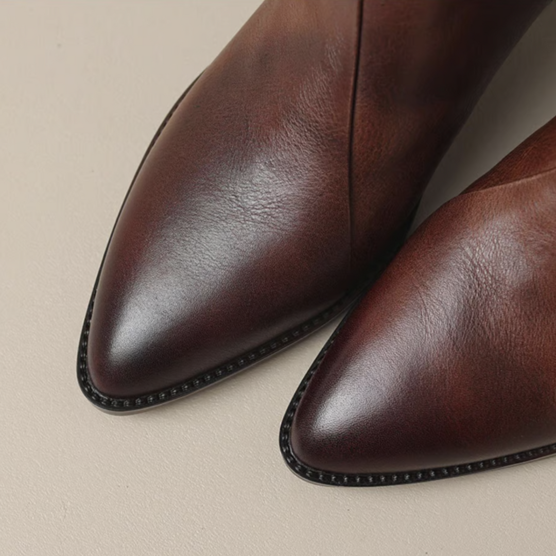 Carolyn | Leather Ankle Boots