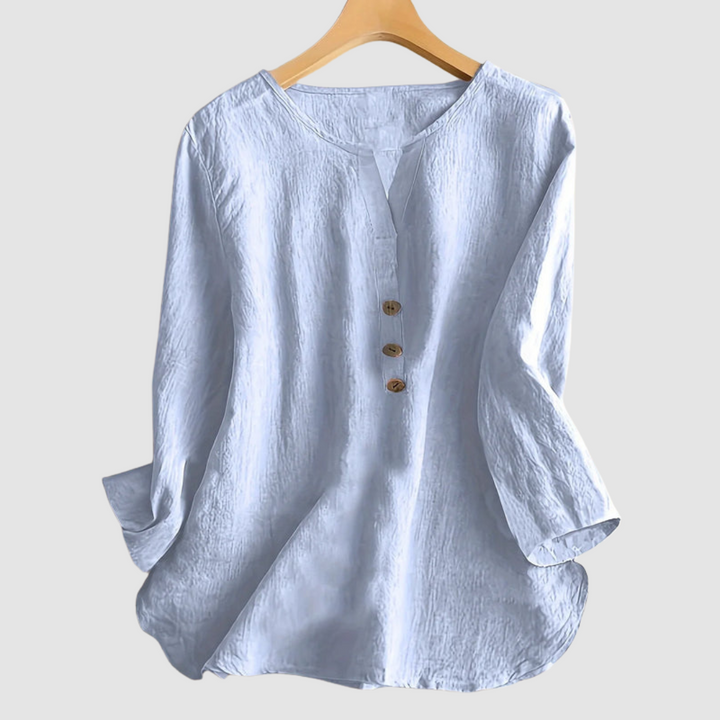 Melisa | Casual Cotton Linen Blouse
