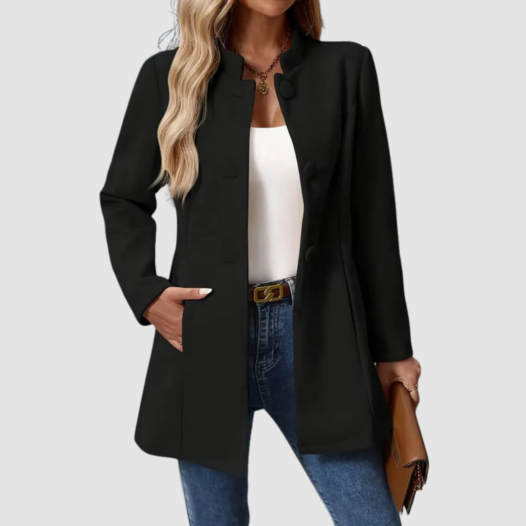 Vera Timeless Elegant Jacket - Classic Tailored Lightweight Outerwear