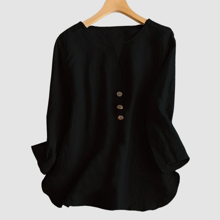 Melisa | Casual Cotton Linen Blouse