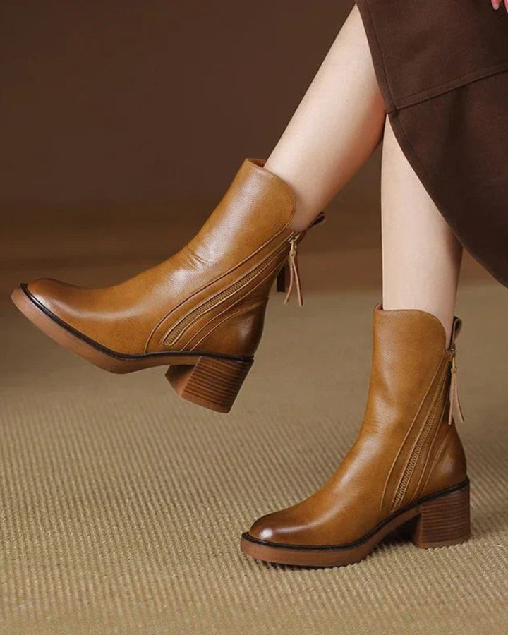 Myriam | Premium Leather Ankle Boots