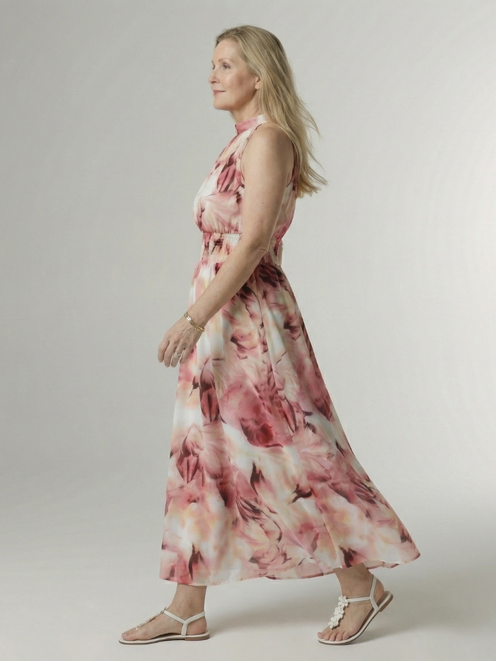 Sylin Gathered Halter Midi Dress - Elegant silhouette, gathered design, flattering fit Midi Dress