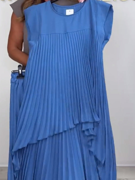 Sherry | Pleated, Wide-Leg Pants Set