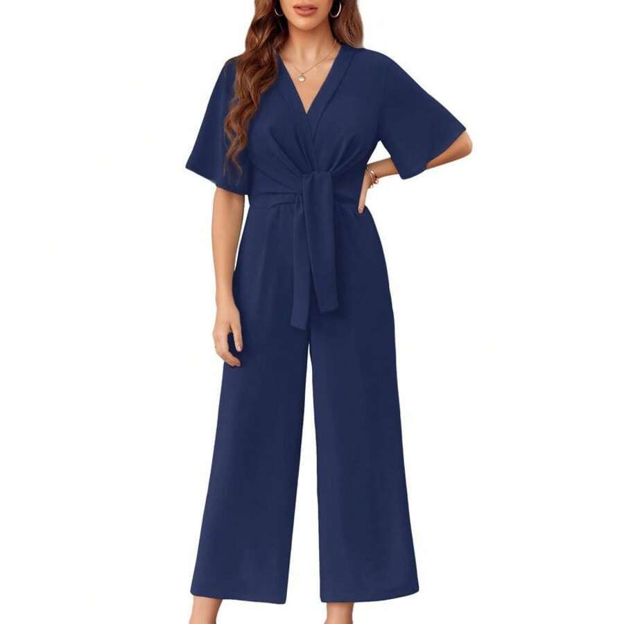 Glennie | Elegant Jumpsuit with Tailored Fit and Flared Legs