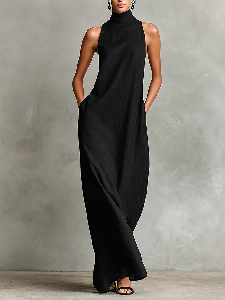 Chrissy | Floral Print Three Quarter Sleeve Maxi Dress