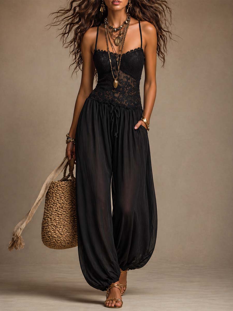Nanette | Elegant Jumpsuit with Three Quarter Sleeves and Tailored Fit