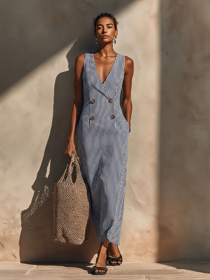 Nikka | Floral Print Three Quarter Sleeve Maxi Dress