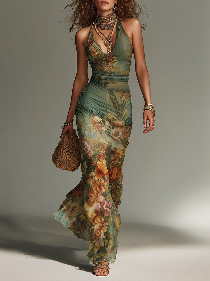 Shantoria | Floral Print Maxi Dress