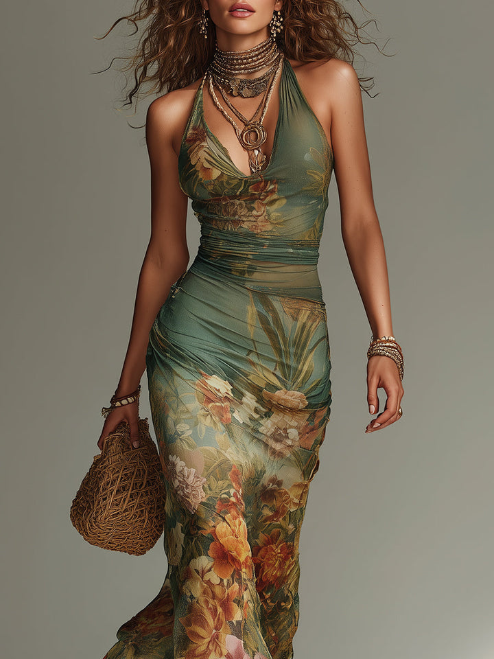 Shantoria | Floral Print Maxi Dress