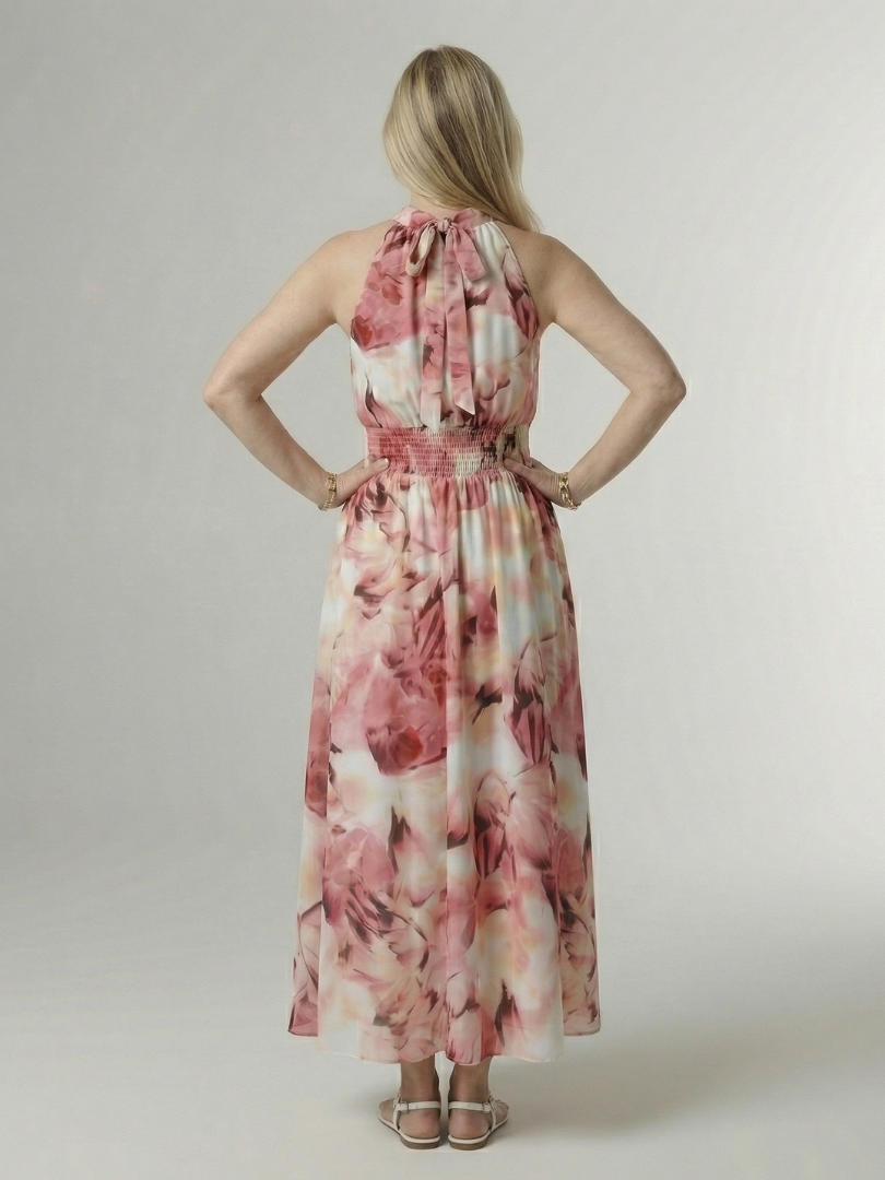 Sylin Gathered Halter Midi Dress - Elegant silhouette, gathered design, flattering fit Midi Dress
