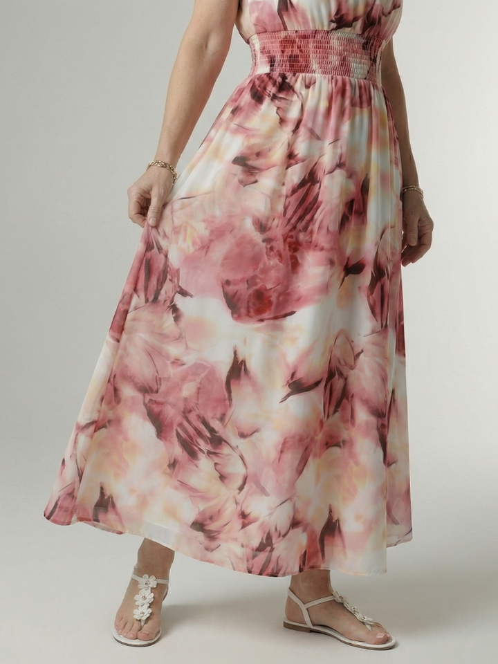 Sylin Gathered Halter Midi Dress - Elegant silhouette, gathered design, flattering fit Midi Dress