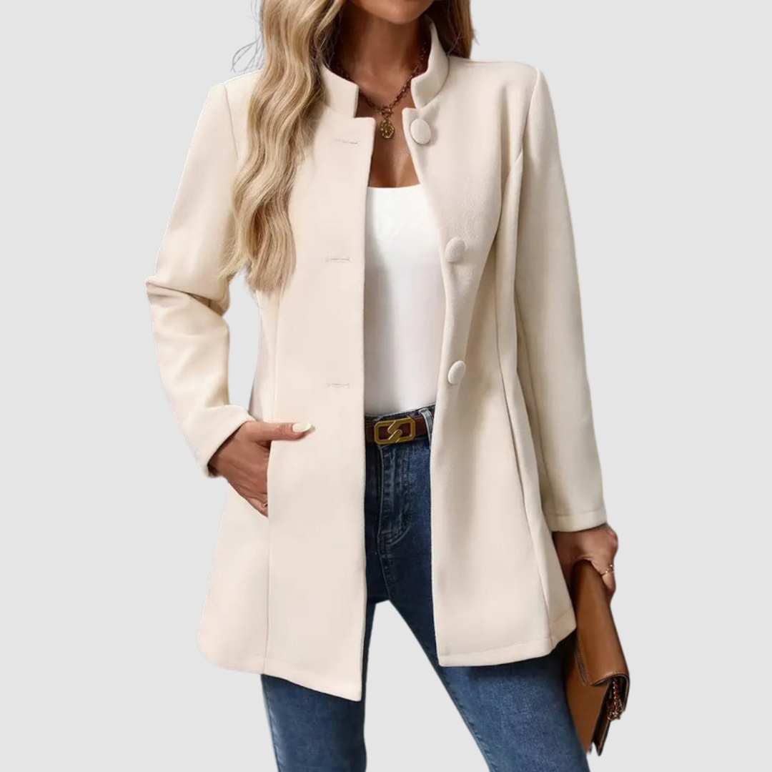 Vera Timeless Elegant Jacket - Classic Tailored Lightweight Outerwear