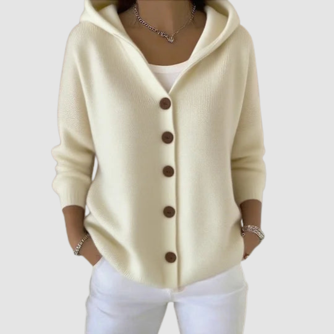 Emelie | Cozy Knit Hooded Cardigan