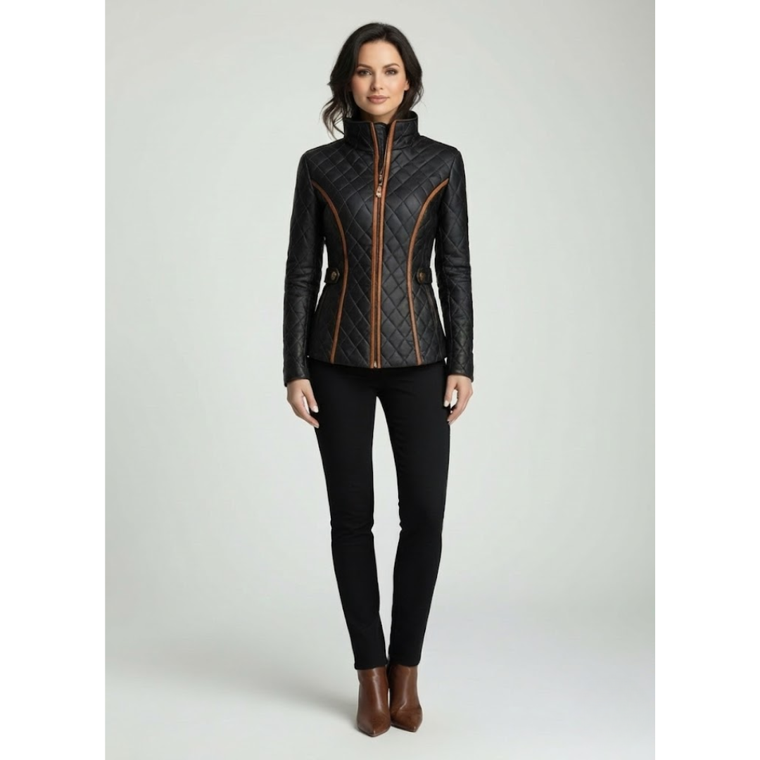 Leatrice - Diamond-Quilted Lined Jacket