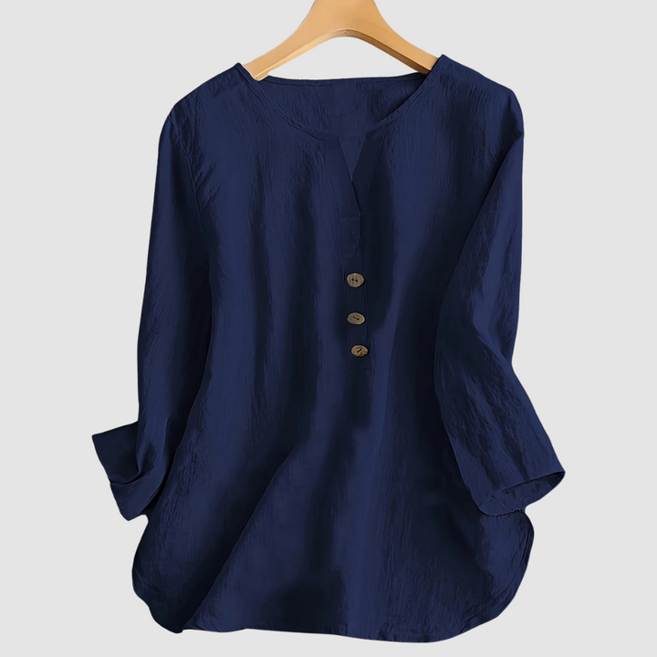 Melisa | Casual Cotton Linen Blouse