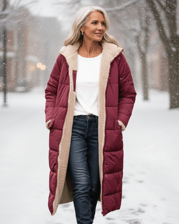 Sheena | Long Sleeve, Quilted, Warm Winter Coat