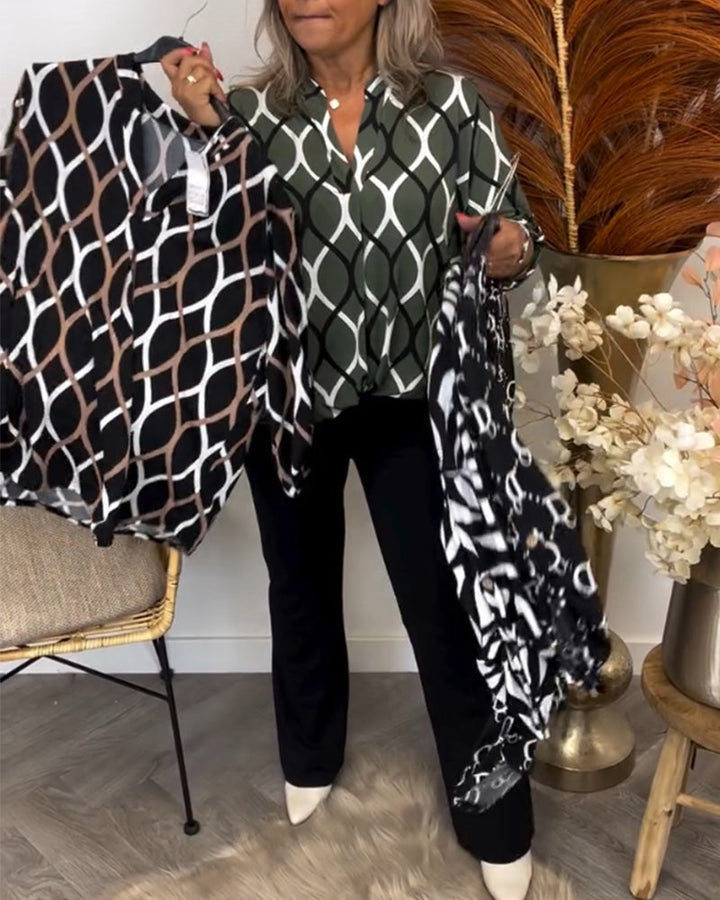 Meri | Graphic Print Blouse