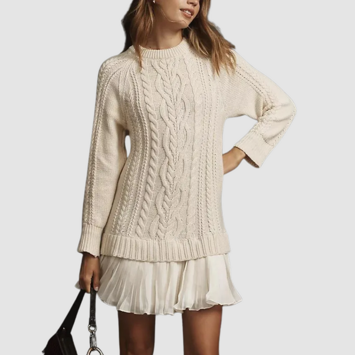 Lyla | Cable Knit Mini Dress
