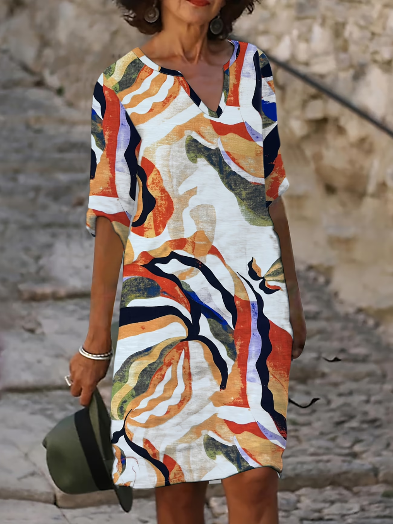Ezella | Floral Print Midi Dress