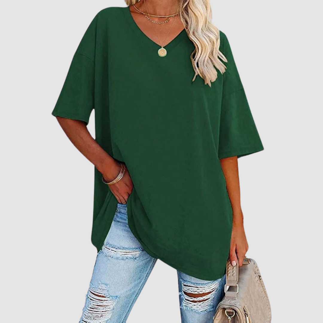 Gabrielle | Elegant V-neck Knit Top