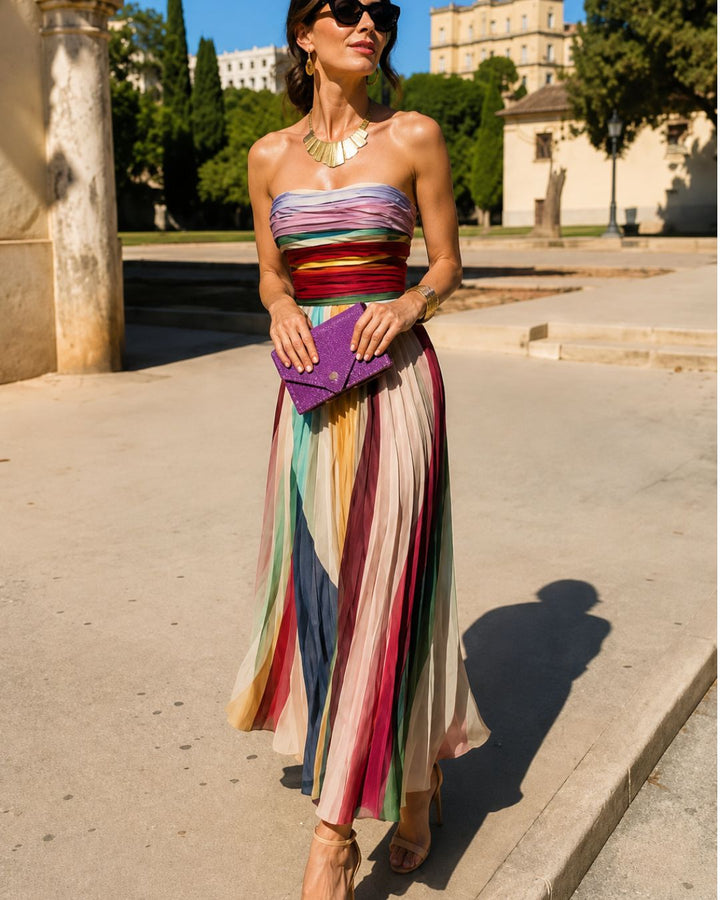 Eliza | Floral Print Chiffon Maxi Dress