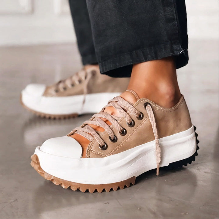 Vina Platform Shoes | Casual Chic Leather Footwear