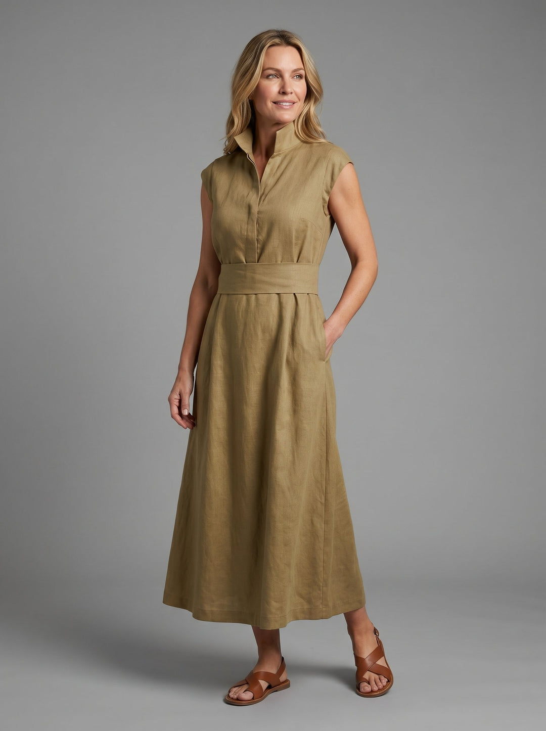 Nathalie | Elegant Jumpsuit with Three Quarter Sleeves and Tailored Fit