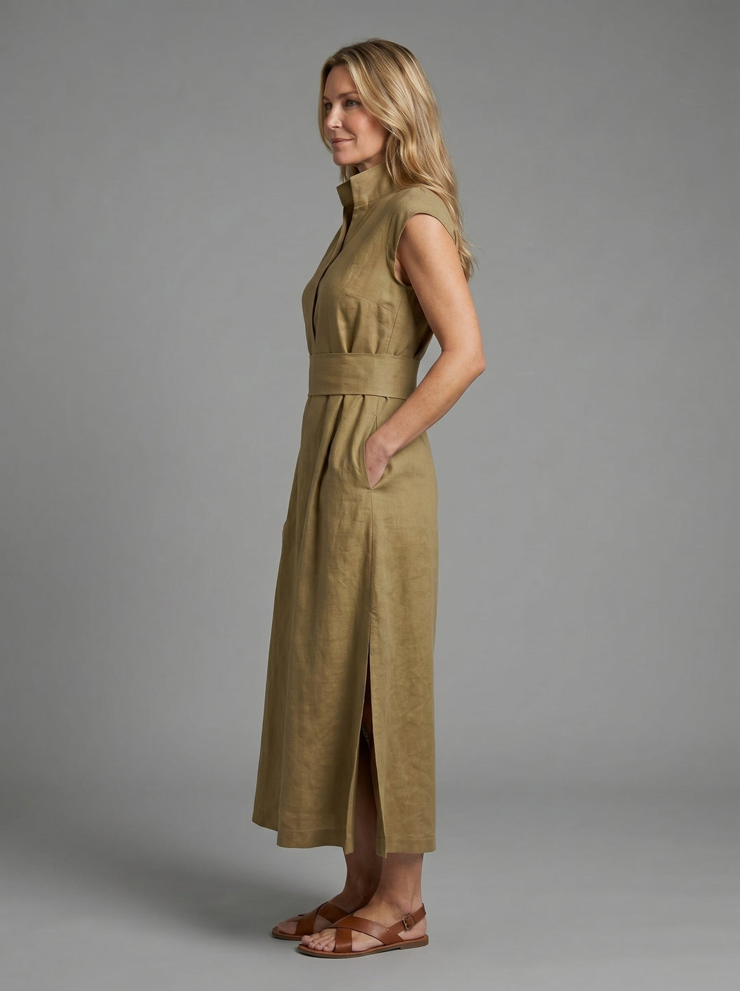 Nathalie | Elegant Jumpsuit with Three Quarter Sleeves and Tailored Fit