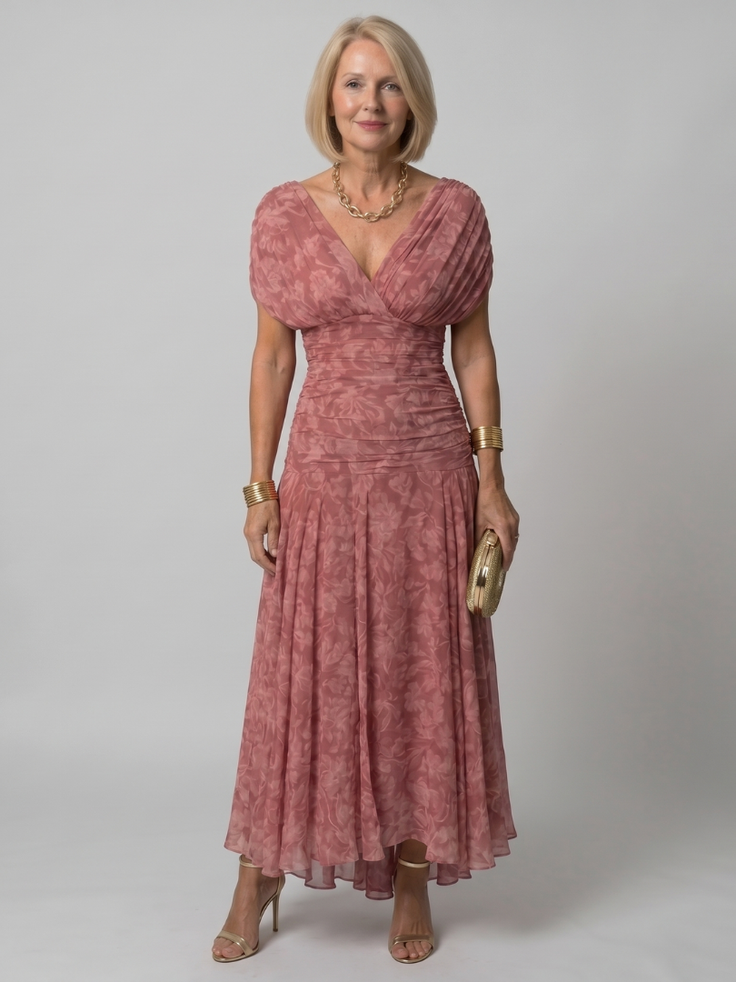 Calen - Off Shoulder Flow Midi Dress | Casual, Elegant, Comfortable