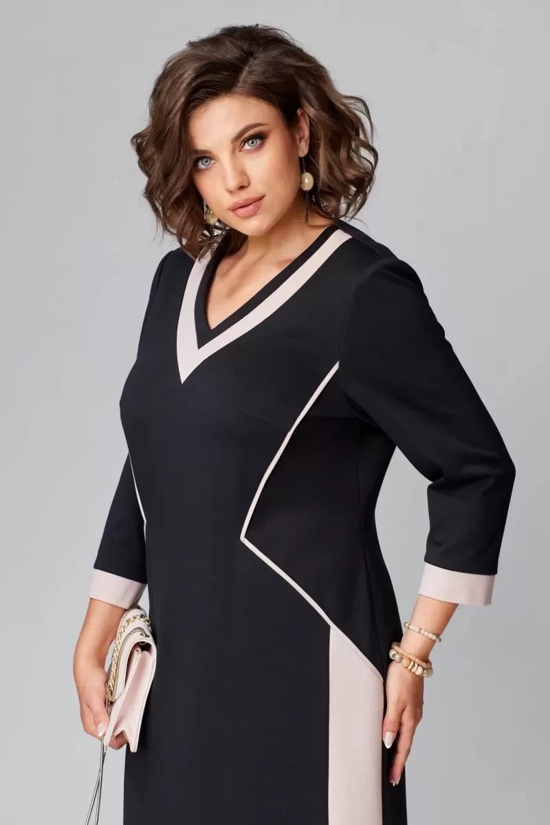 Alexa | Elegant V-neck Midi Dress