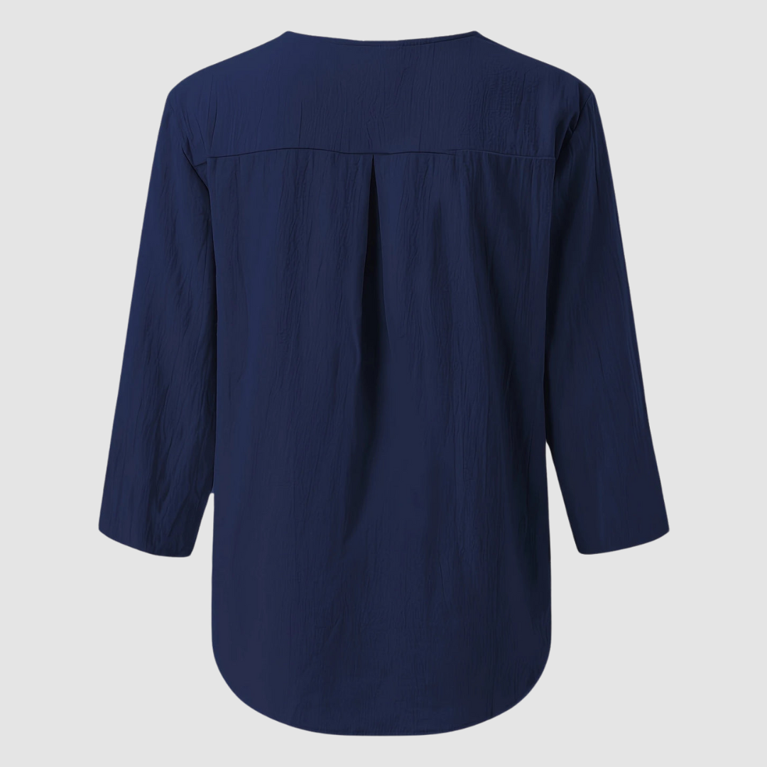 Melisa | Casual Cotton Linen Blouse