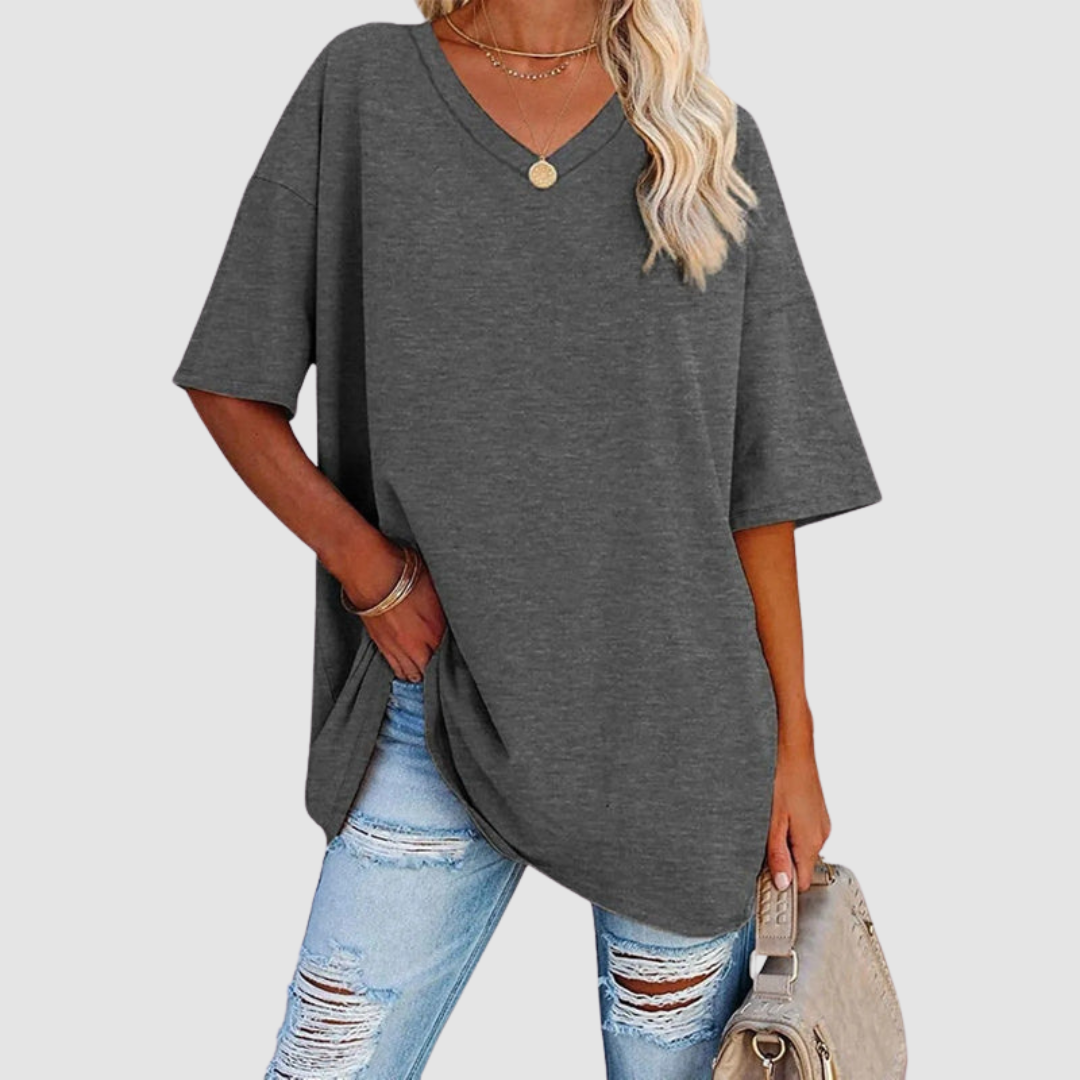 Gabrielle | Elegant V-neck Knit Top