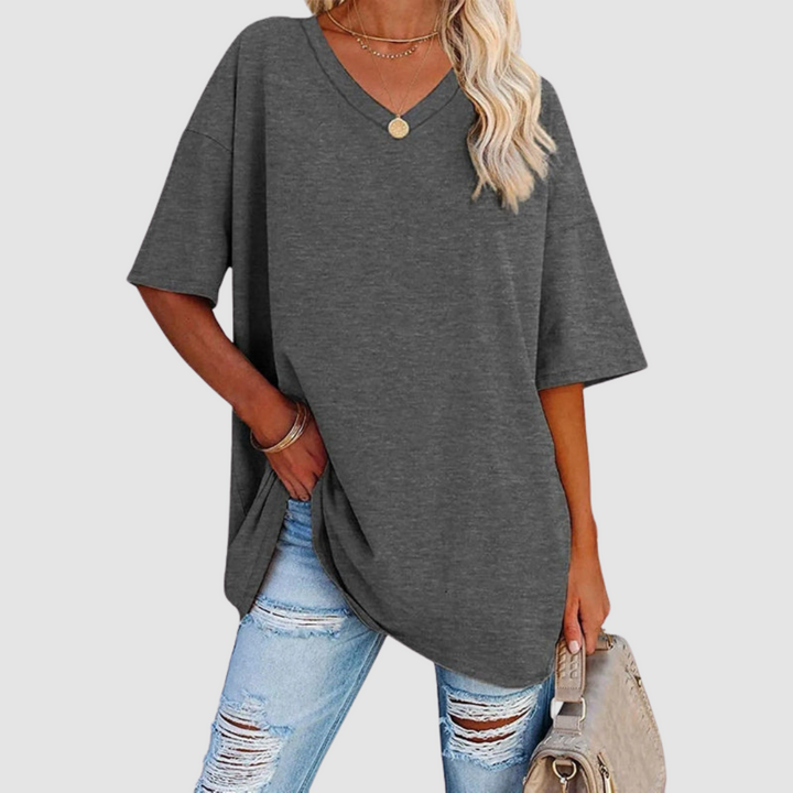 Gabrielle | Elegant V-neck Knit Top