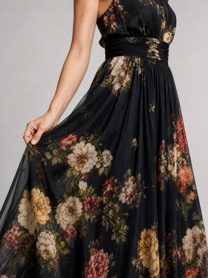 Sior Floral Halter Neck Midi Dress | Floral Print, Halter Neck, Midi