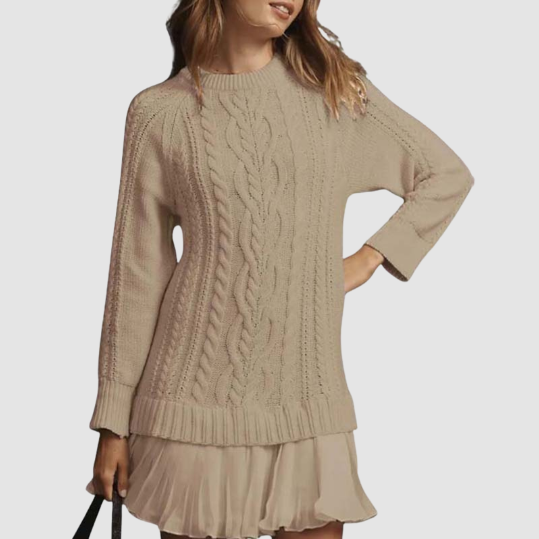 Lyla | Cable Knit Mini Dress