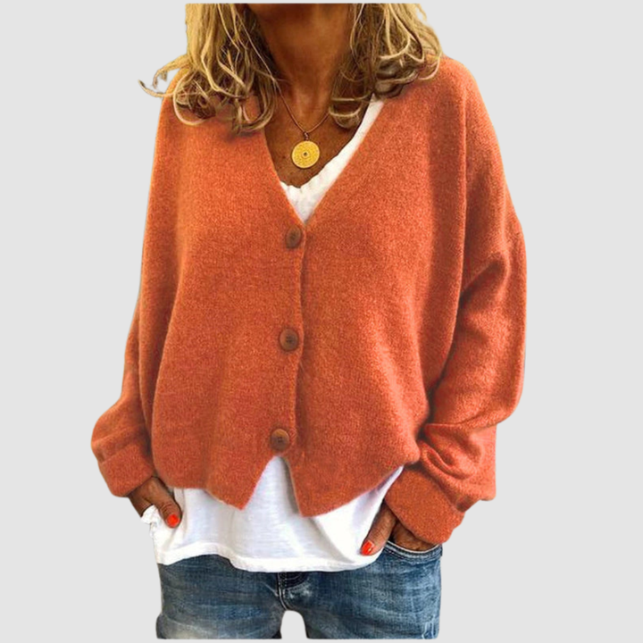 Holly Knit Cardigan - Cozy Open Front, Long Sleeve, Casual Cardigan