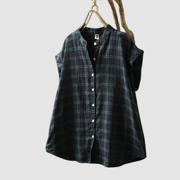 Ingrid - Vintage Print Three Quarter Sleeve Blouse