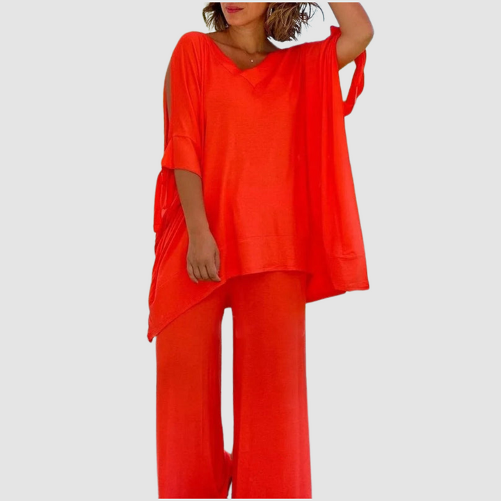 Zinnia Relaxed Style Set - Casual Knit Maxi Dress
