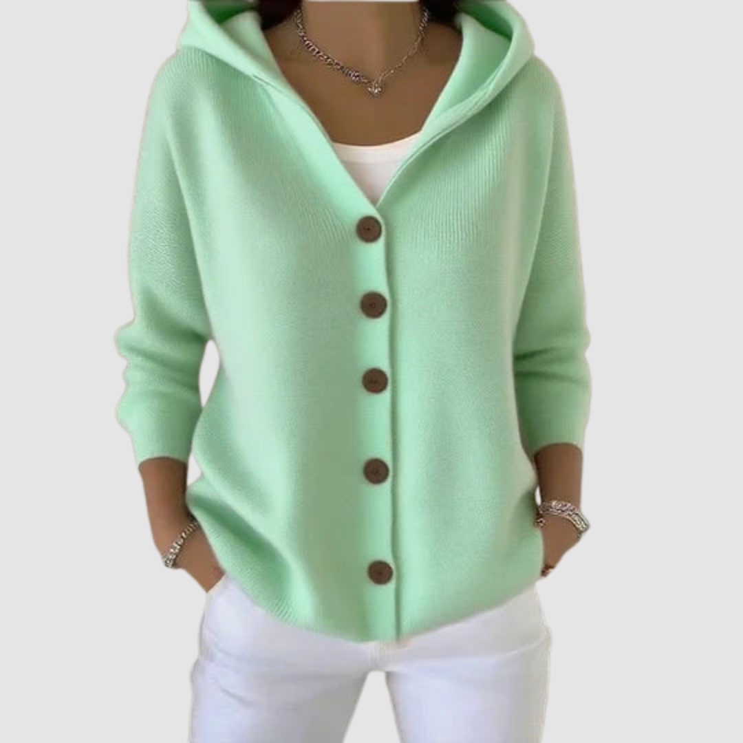 Emelie | Cozy Knit Hooded Cardigan